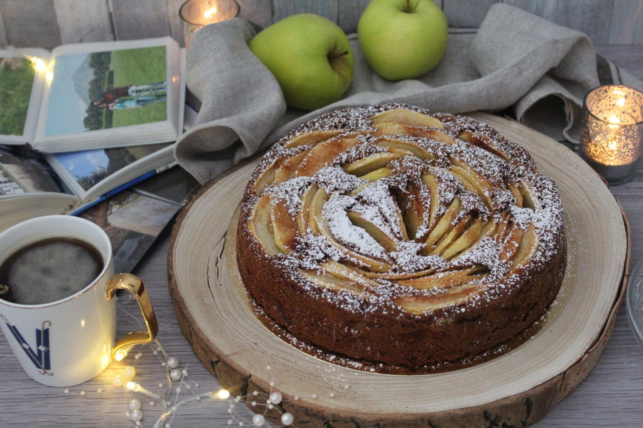 Torta rustica di mele e cannella